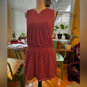 Mango Pink Patterned Mini Dress